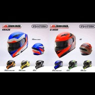 GRAYFOSH G3838 FLIP UP FULL FACE KRAZE/ G-MOD HELMET DOUBLE VISOR