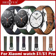 Leather Wrist Strap For Xiaomi watch S1 Pro For Xiaomi watch S1 active Strap Replacement Watch band