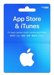 Apple iTunes App Store Gift Card $1000  面值 Face Value