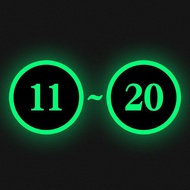 Luminous Number Sticker Seat Number Table Number Sticker Cinema Self-Luminous Seat Row Number Arrang