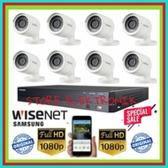 SAMSUNG CCTV PACKAGE DVR 8 CHN 8 CCTV SAMSUNG OUTDOOR ORIGINAL SAMSUNG FULL HD 1080
