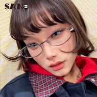 【Ready Stock】COD (San9)Fashion Irregular Small Frame UV Protection Sunglasses Women