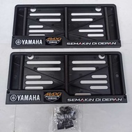 Yamaha license plate cover/number plate holder 2pcs + original bolts and rings