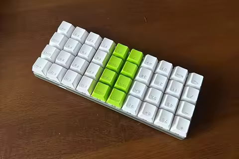 P40 Ortho Keyboard 40% RGB Inline Wired QMK Mechanical Keyboard Retro VIAL 40 Keyboard Ergonomic Min