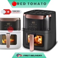 RED TOMATO Digital Air Fryer Big Capacity Intelligent Oil-Free Smokeless Electric (6.5L)