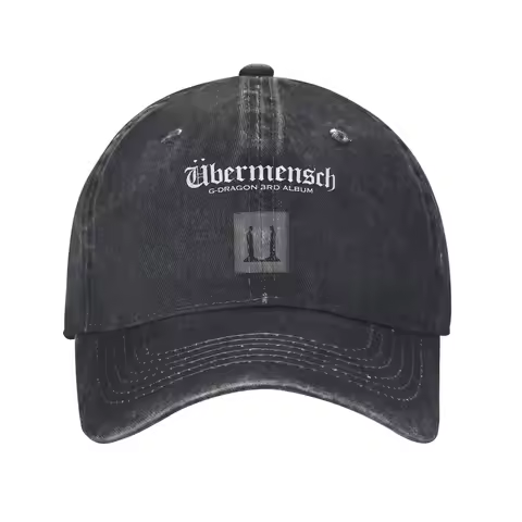 Ubermensch GD G DRAGON Men Women Baseball Caps Kwon Jiyong Distressed Denim Hat All Seasons Travel U