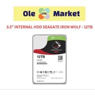 3.5” INTERNAL HDD SEAGATE IRON WOLF - 12TB
