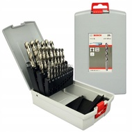 BOSCH PROBOX HSS-G 1 - 13 MM 25 PCS SET METAL DRILL BITS / MATA BOR BESI HSS-G 1 - 13 MM 25 PCS