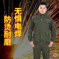 ✨Ready Stock✨ Pakaian kerja kimpalan Safety Work Jacket Electric welding overalls: men's anti-scald,