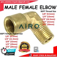 [ Elbow ] Brass Fitting Male & Female Elbow Fitting Adaptor Connector Thread Brass,Pneumatic fitting
