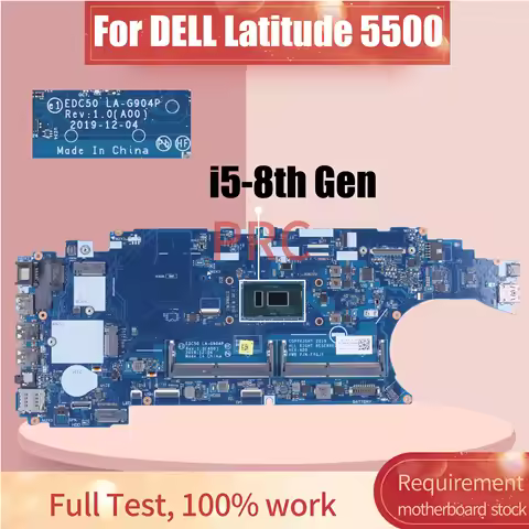 LA-G904P For DELL Latitude 5500 Notebook Mainboard i5-8350U/i5-8250U 07R7MP 0167D9 0K33FJ DDR4 Lapto