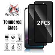 1-2Pcs Tempered Glass Film For HTC Wildfire X E5 E3 lite Plus Anti Spy Privacy Black Edge Screen Pro