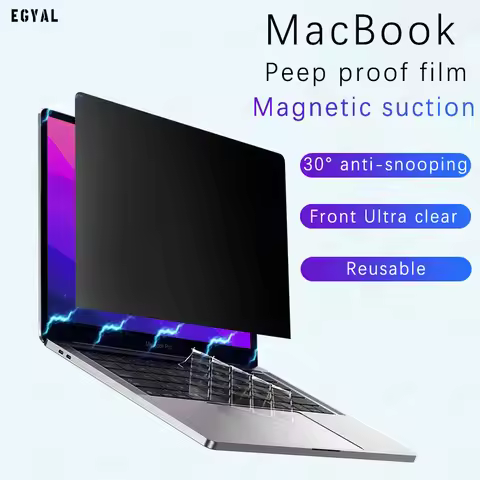 EGYAL Anti-peeping Screen Protector for MacBook M2 Air 13.6 2022 Pro 13 Screen Protector for Macbook