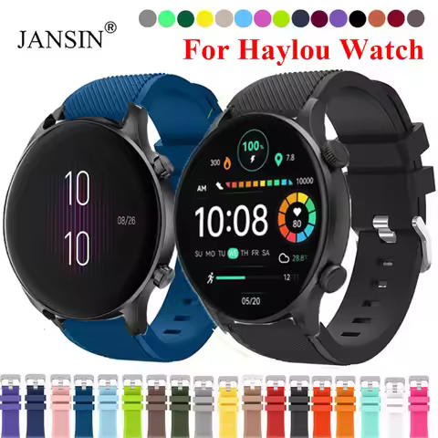Silicone Strap For Haylou Solar Plus RT3 Solar LS05 Bracelet For For Haylou Watch 2 Pro RS5 RS3 R8 S