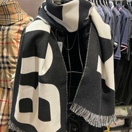 💎Han's house精品服飾💎Burberry 圍巾 格紋 羊毛 中性 188X33  原價13500