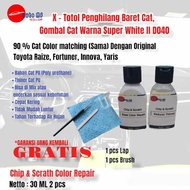 WHITE PAINT FOR TOYOTA INNOVA FORTUNER WHITE 040 SCRATCH REMOVER