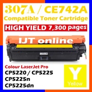 Compatible TO-HP-307A HP307A CE740A CE741A CE742A CE743A CP5225 CP5225dn CP5220 CP5225n Yellow Color