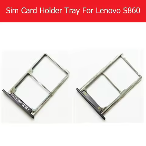 100% Genuine new Sim Card Tray Holder for Lenovo S860 Sim Card Slot Tray Holder Adapter gray color R