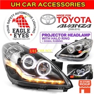 TOYOTA AVANZA 2006 - 2010 PROJECTOR HEADLAMP WITH HALO RING + RUNNING SIGNAL