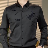KEMEJA Kaos/Shirt/Men/Dragon/Dragon Shirt Men's Business Cold-Proof Outerwear Shirt