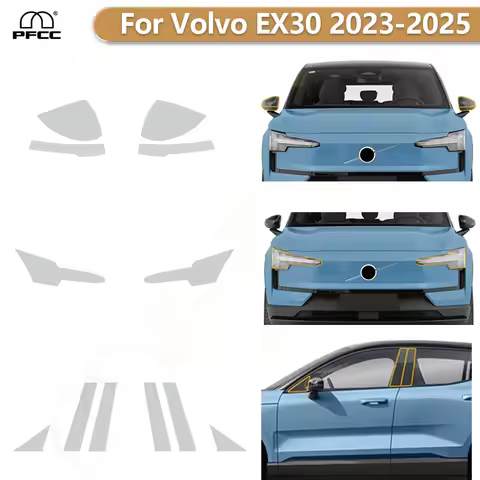 For Volvo EX30 2023 2024 2025 Car Headlight Rearview Film B Pillars TPU Paint Protection Film Pre-cu