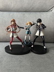 刀劍神域 SAO 桐人 亞絲娜 西莉卡 景品 模型手辦