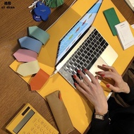 KY🎁Desk Mat Waterproof Gasket Large Mouse Pad Writing Desk Mat Solid Color Leather Mat Student Desk Mat Learning RMBJ