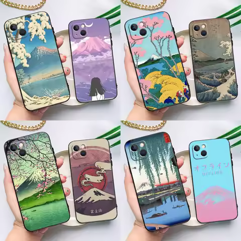 Mount Fuji Case For Huawei Nova 12i 7i 8i 11i 12s 11 9 10 SE Y60 Y61 Y70 Y72 Y73 Y90 Y91 P30 P40 Lit