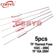TF Thermal Fuse RY 15A 250V Temperature Control Thermostat Switch 155C 157C 172C 185C 192C 200C 216C