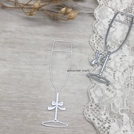 Cutting Template cutting die Greeting Card Material Handbook DIY Making Template Tool Wine Glass D-2