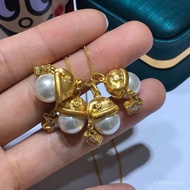 Design All-Match Pendant New Style au750 Release Mold 18K Gold Fashionable Gifts Exquisite Christmas