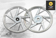 #RCB Thailand แท้ - ล้อแม็กซ์ลาย Y 599BK (White Cut) ใส่ W110i (2009-2020) CZi W125i ปลาวาฬ รุ่นมีสา