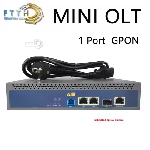 Mini GPON OLT FTTH Telnet CLI WEB Manage Function Single Port GPON OLT 1PORT GPON OLT 1:128 Compatib