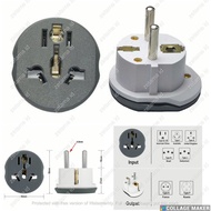 Universal Travel Adapter AU US UK EU Plug 16A OVER Universal Socket Plug 3-Prong Plug Connection/ 16