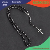 Cross beads necklace Retro Cross Rosary Beads Necklace Catholic Religious Cross beads necklace Rosar