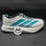 Adizero Boston 13 White Running Shoes TealPURE