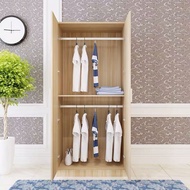 ¤●Wardrobe Simple Modern Economical Assembly Board 2 Door Wardrobe Simple Cabinet Children S Door Bedroom Solid Wood