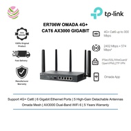 TP-Link ER706W Omada 4G+ Cat6 AX3000 Gigabit VPN Router with 6 Gigabit Ethernet Ports and Single Nan