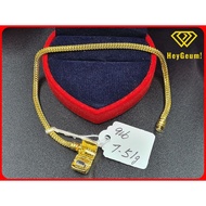 Emas ORI 916/Gold 916 - Gelang Tangan Pandora/Pandora Bracelet (7.51g)