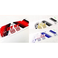 YAMAHA DT125/DT100 Sticker Red-Yellow