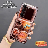 HP 18 Case Infinix Hot 50 5g - Casing Hot 50 5g - GAMEBOY motif - flexible rubber material - all typ