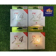 PE Ashino X4 Line-Braided 4 (20 30 40 50 Lbs)-Sticky Smooth Long Hit