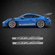 Che Yongjia Porsche 911GT3 RS Body Side Skirt Garland 992PET Color-Changing Film Sticker E