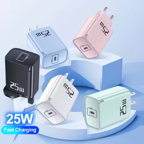 PD 25W USB C Charger Fast Charging QC 3.0 PD Charger Type C Quick Charger Adapter For iPhone 16 15 X