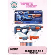 Nerf Elite 2.0 Eaglepoint RD-8 Blaster Toys 8 Dart Drum Detachable Scope & Barrel 16 Darts Bolt Gun 