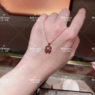Genuine Daigou Bvlgari Bvlgari Fiorever Fiorever One Diamond Rose Gold Flower Necklace