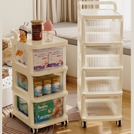 Shelves With Wheels Multipurpose With 3/4 Tier Book Storage Drawer Rack