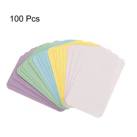 100Pcs 90x54x0.3mm Kraft Paper Card Blank Business Card Message Note Thank You Card Writing Card Lab