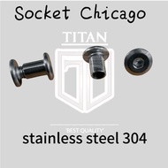 1pcs Chicago M5 x 6 socket bolt M5 x 8/ M5 x 10 stainless steel 304 connector bolt jcbc bolt furnitu