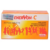 ENERVON-C 30'S TABLETS (EXP 09/2023) | MULTIVITAMINS B COMPLEX WITH VITAMIN C